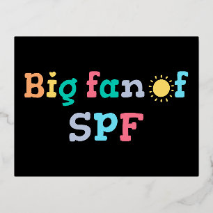 Big fan of SPF Foil Holiday Postcard