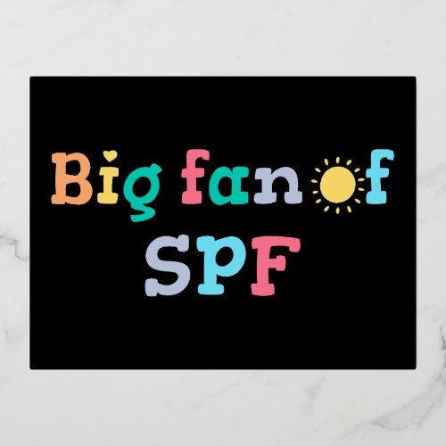 Big fan of SPF Foil Holiday Postcard