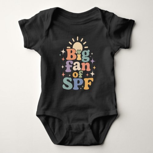 Big Fan of SPF Summer Sun Protection Baby Bodysuit