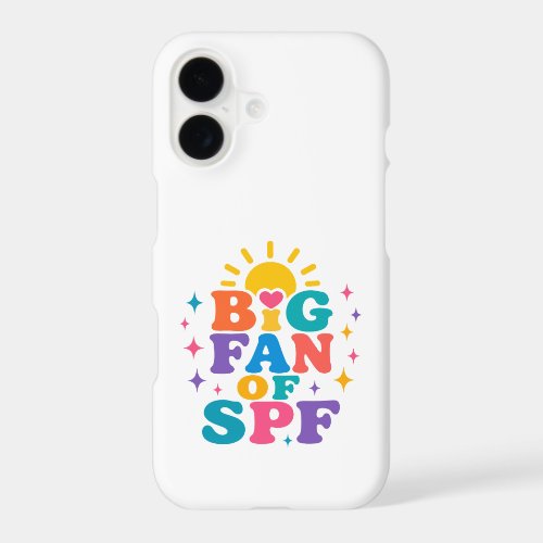 Big Fan of SPF Summer Sun Protection iPhone 17 Case