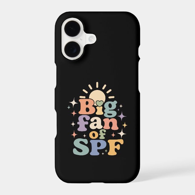 Big Fan of SPF Summer Sun Protection Case-Mate iPhone Case (Back)