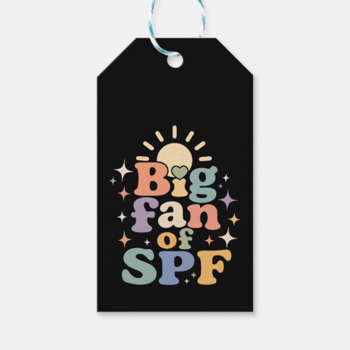 Big Fan of SPF Summer Sun Protection Gift Tags