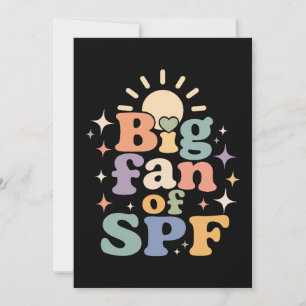 Big Fan of SPF Summer Sun Protection Invitation