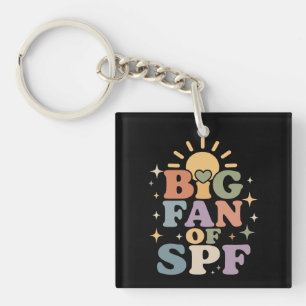 Big Fan of SPF Summer Sun Protection Keychain