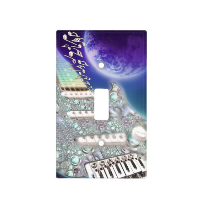 Big Fantasy Moon Guitar Lightswitch Cover (Front)