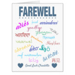 Big Farewell Goodbye Leaving Card Big Farewell Goodbye Leaving Card