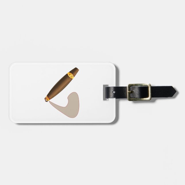 Big Fat Cuban Style Cigar Luggage Tag (Front Horizontal)