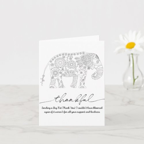 Big Fat Thank You Greeting Card