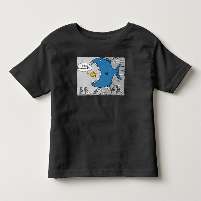 Big Fish About to Eat a Smaller Fish Toddler T-shirt (Front)