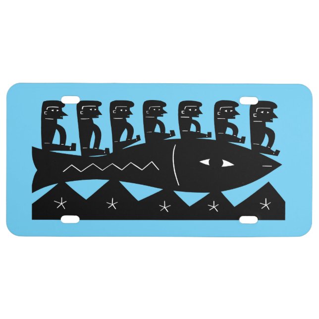 Big Fish And Friends License Plate (Front)