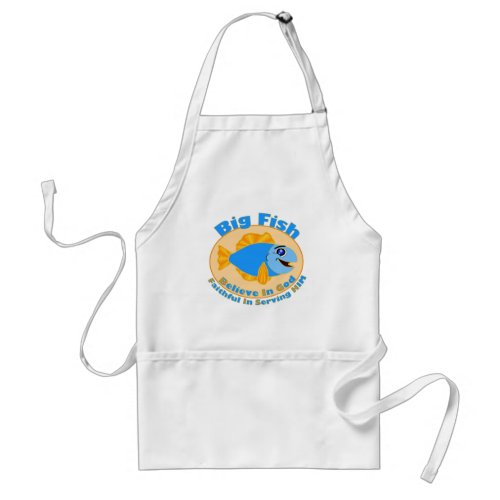 Big Fish Believe in God Adult Apron