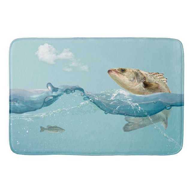 Big Fish in Water Bath Mat (Front)
