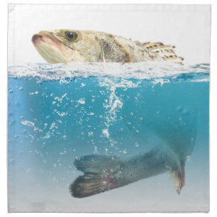 Big Fish In Water Cloth Napkin