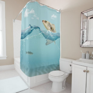 Big Fish in Water Shower Curtain