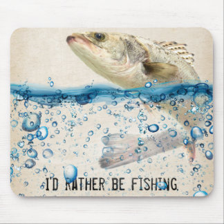 big fish in water with quote mouse pad