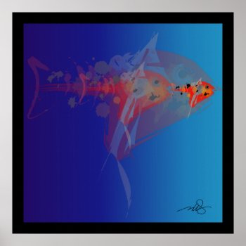 Big Fish  Little Fish Poster by ArtDivination at Zazzle