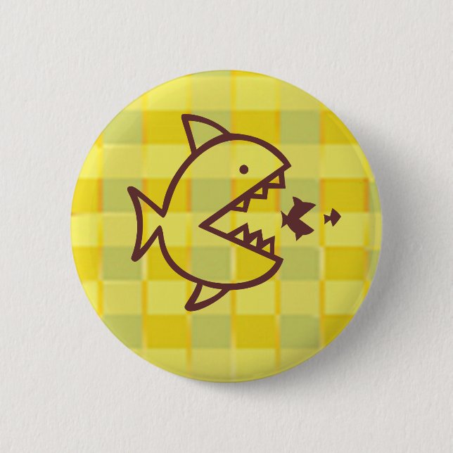 Big Fish Small Fish -  Cut Throat Competition Button (Front)