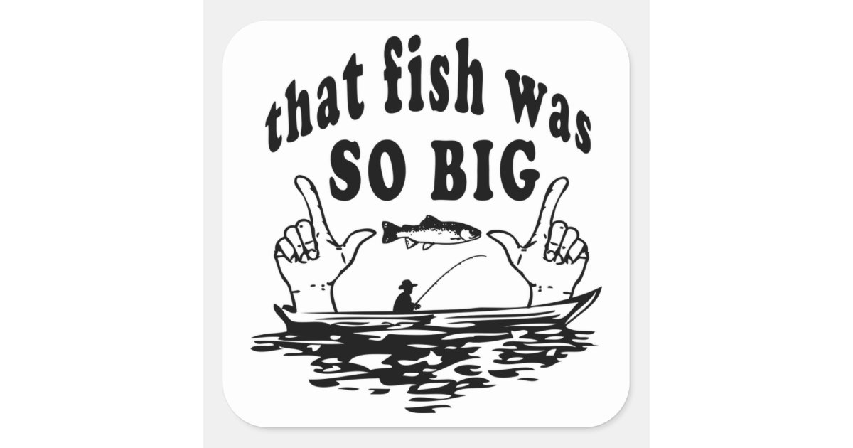 Big Fish Square Sticker
