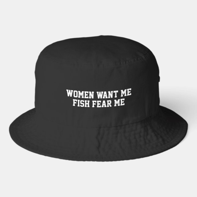 Big Fishing Hat For Men Fisherman Buckethat Funny (Front)