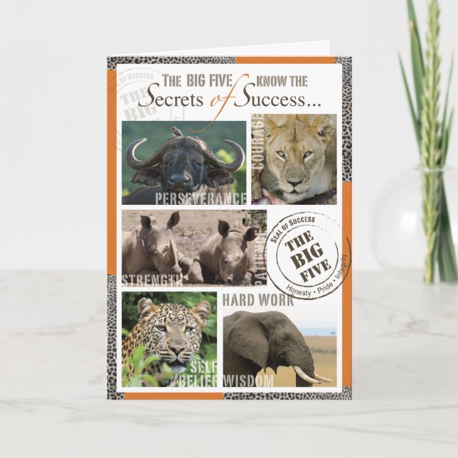 Big Five Success Card (Front)
