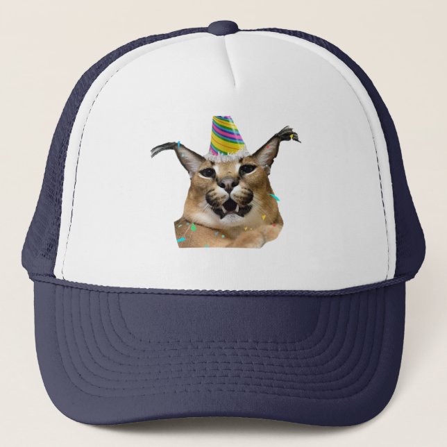 Big Floppa Birthday Funny Meme for Meme Lovers Hat (Front)