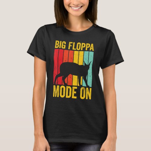 Big Floppa Caracal Cat Meme Retro Big Floppa Mode  T_Shirt