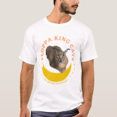 Big Floppa Caracal Cat Meme LOVE t-shirt, Branco : : Moda