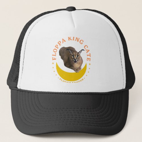 big floppa cat trucker hat