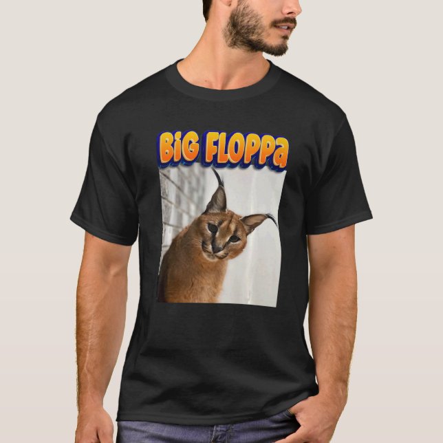 Big Floppa Meme Cat  1 T-Shirt (Front)