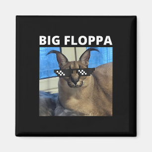 Big Floppa Meme Cat  Magnet