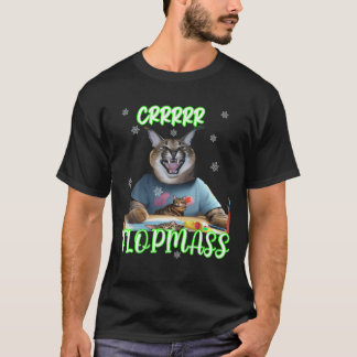 BIG FLOPPA meme cat merry christmas T-Shirt