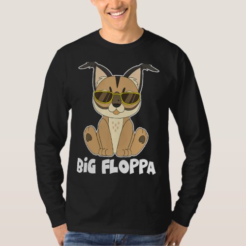 Big Floppa Meme Cat T_Shirt