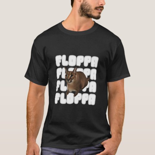 Big Floppa Meme Cat  T_Shirt