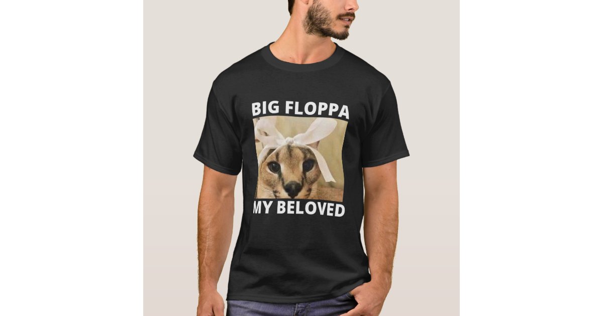 Big Floppa Meme Cat' Men's T-Shirt