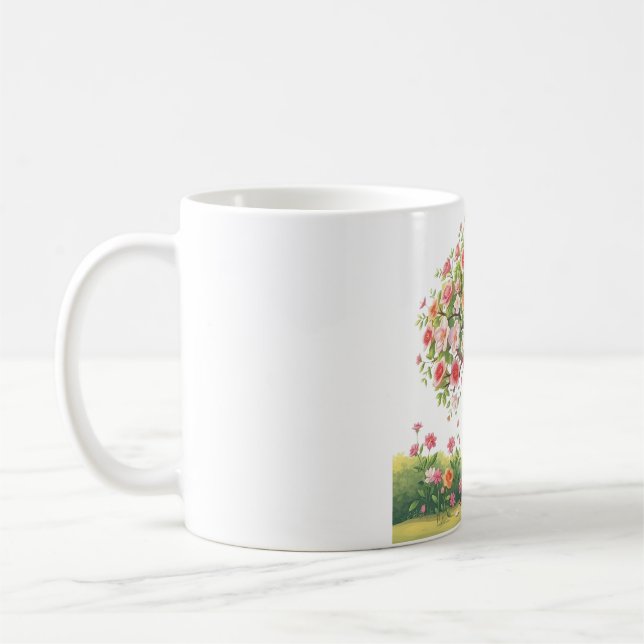 Big Flowers Tree Classic Mug (Left)