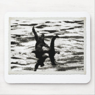 Big Foot and Bessie The lake monster sighting Mouse Pad