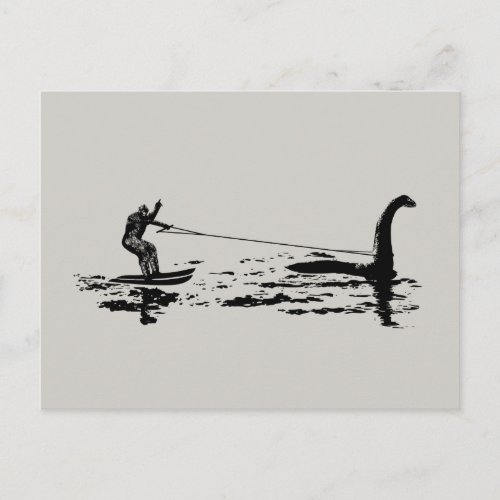 Big Foot and Nessie Postcard