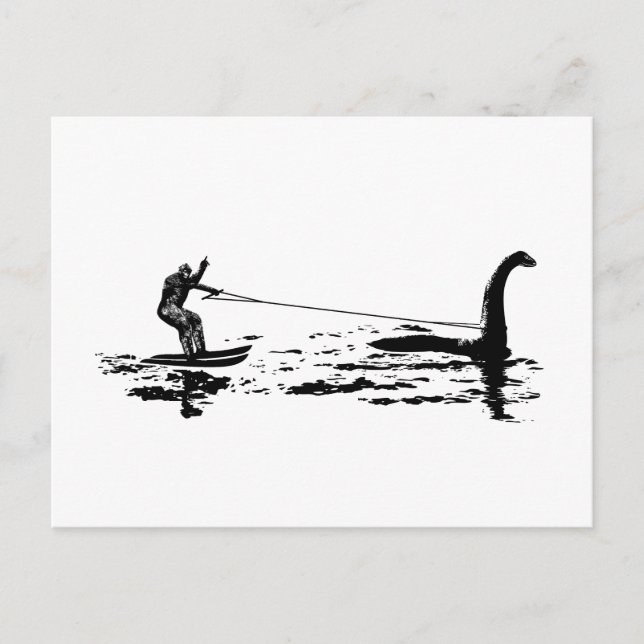 Big Foot and Nessie Postcard (Front)