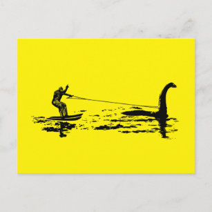 Big Foot and Nessie Postcard