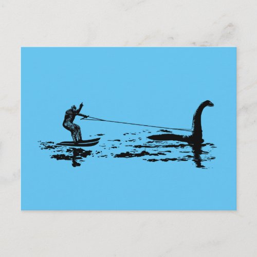 Big Foot and Nessie Postcard