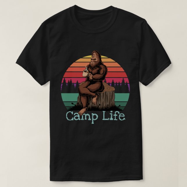 Big Foot Camp Life T-Shirt (Design Front)