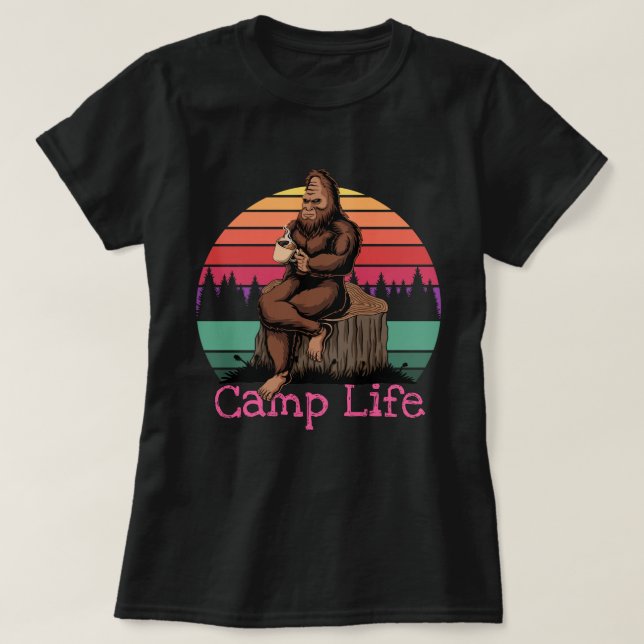 Big Foot Camp Life T-Shirt (Design Front)