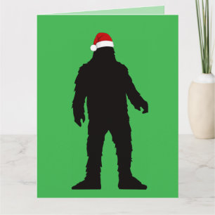 BIG FOOT CHRISTMAS FUNNY GREETING CARD