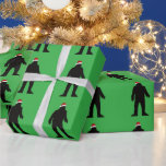 BIG FOOT CHRISTMAS FUNNY  WRAPPING PAPER