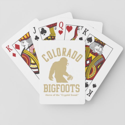 Big Foot Dont Want To Hide And Seek Anymore Now H Playing Cards