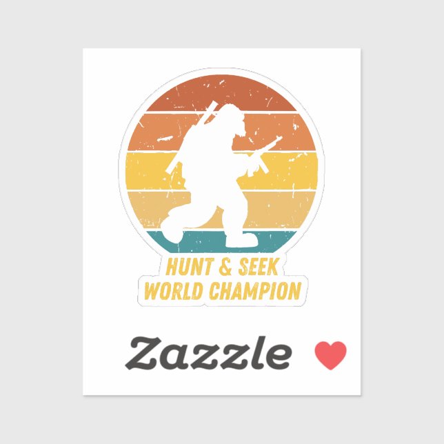 Big Foot Don't Want To Hide And Seek Anymore Now H Sticker (Sheet)