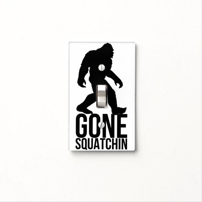 Big foot gone squatchin light switch cover (In Situ)