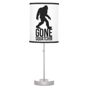 Big foot gone squatchin table lamp