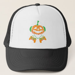 Big-Foot Halloween Costume Retro Sasquatch Trick O Trucker Hat
