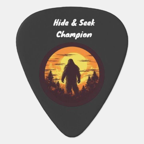 Big Foot  Hide and Seak Champion Sherpa Blanket Guitar Pick